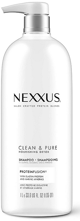 Odżywczy szampon detoksykująca do włosów - Nexxus Clean & Pure Nourishing Hair Detox Shampoo  — Zdjęcie N1