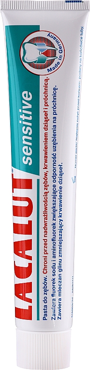Zestaw - Lacalut Sensitive Special Edition Set (t/paste 75 ml + dental/floss) — Zdjęcie N2