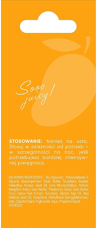 Odżywcza maska do ust - AA You.mmy Skin Mango Power — Zdjęcie N4