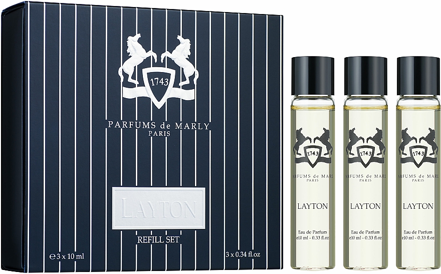 Parfums de Marly Layton - Zestaw (edp/refill/3x10ml) — Zdjęcie N1