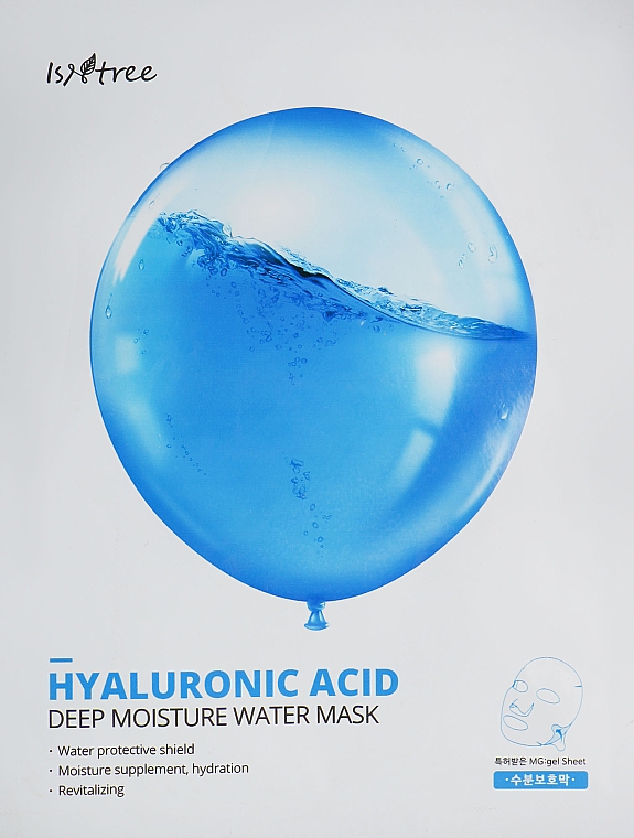 Maska nawilżająca z kwasem hialuronowym - Isntree Hyaluronic Acid Deep Moisture Water Mask — Zdjęcie N1