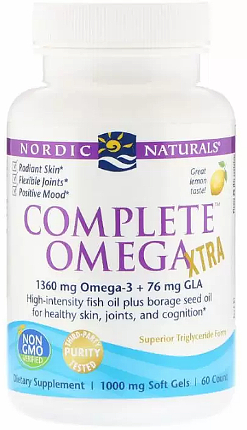 Kwas Omega-3 w żelowych kapsułkach - Nordic Naturals Complete Omega Xtra — Zdjęcie N2