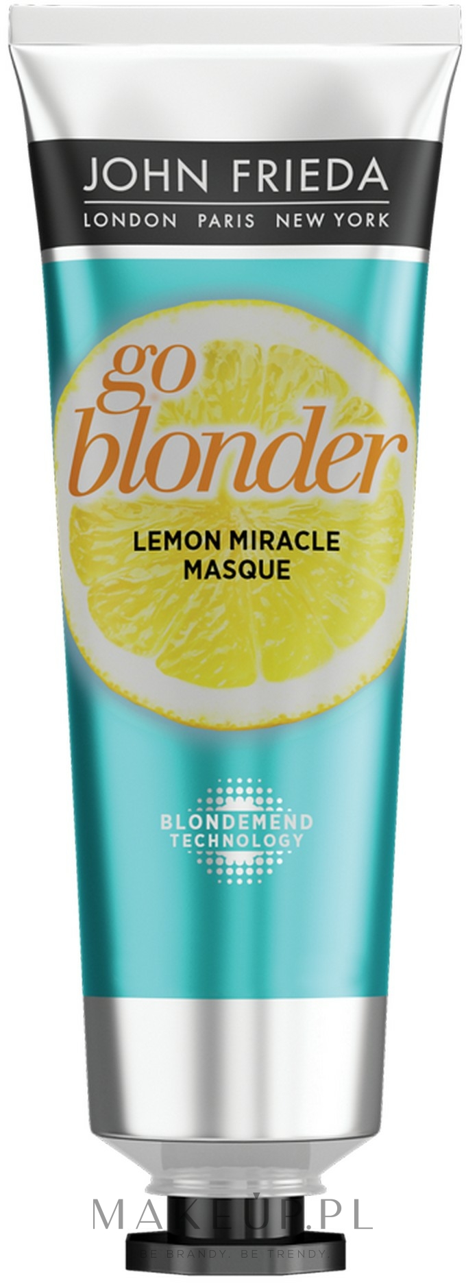 Wzmacniająca maska do włosów osłabionych rozjaśnianiem - John Frieda Sheer Blonde Go Blonder Lemon Miracle — Zdjęcie 100 ml
