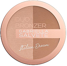 Kup Kompaktowy puder brązujący do twarzy - Gabriella Salvete Italian Dream Duo Bronzer Powder