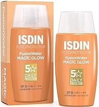 Kup Ultralekki krem przeciwsłoneczny do twarzy z fazą wodną SPF 30 - Isdin Fotoprotector Fusion Water Magic Glow SPF 30