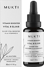 Witaminowy booster do twarzy Vital B - Mukti Organics Vitamin Booster Elixir — Zdjęcie N2