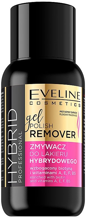 Zmywacz do lakieru hybrydowego - Eveline Cosmetics Hybrid Professional  — Zdjęcie N1