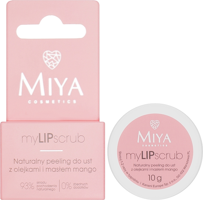 Peeling do ust z masłem mango - Miya Cosmetics myLIPscrub — Zdjęcie N2