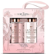 Zestaw - Grace Cole The Luxury Bathing Sweet Vanilla & Almont Glaze Set (sh/gel/100ml + b/lot/100ml) — Zdjęcie N1