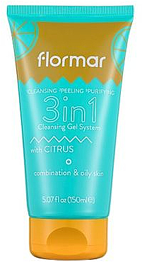 Żel do mycia twarzy 3w1 do skóry mieszanej i tłustej - Flormar Cleansing Gel 3in1 Combination & Oily Skin — Zdjęcie N1
