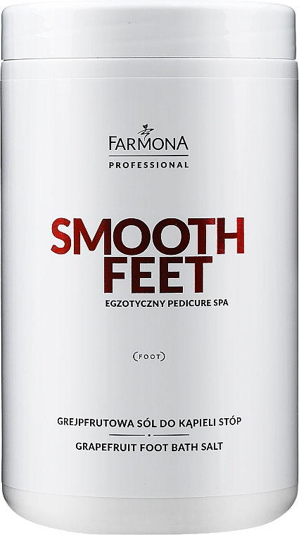 Grejpfrutowa sól do kąpieli stóp - Farmona Professional Smooth Feet Egzotyczny pedicure spa