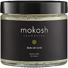 Peeling solny do ciała Zielona kawa z tabaką - Mokosh Cosmetics Salt Body Scrub Green Coffee With Snuff  — Zdjęcie N1