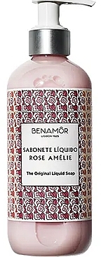 Mydło w płynie do rąk z różą - Benamor Rose Amelie Hand Wash Cream — Zdjęcie N1