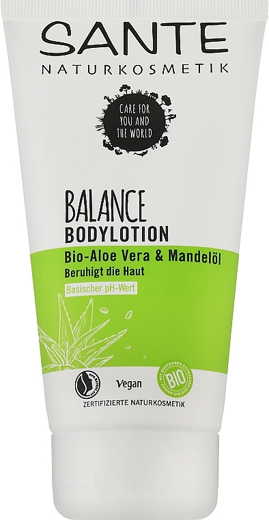 Bio balsam do ciała Migdał i aloes - Sante Balance Body Lotion Aloe Vera & Almond Oil