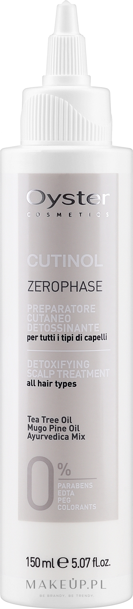 Detoksykujący szampon do skóry głowy - Oyster Cosmetics Cutinol Zerophase Pre-Cleansing Shampoo — Zdjęcie 150 ml