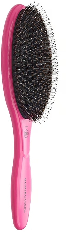 Szczotka - Olivia Garden Expert Care Oval Boar&Nylon Bristles Pink — Zdjęcie N2