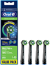 Kup Wymienne końcówki do elektrycznej szczoteczki do zębów, 4 szt. - Oral-B Cross Action Black Power Toothbrush Refill Heads