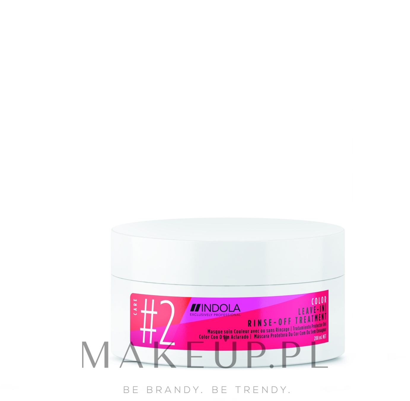 Wygładzająca maska bez spłukiwania do włosów farbowanych - Indola Innova Color #2 Leave-In Rinse-Off Treatment Mask — Zdjęcie 200 ml