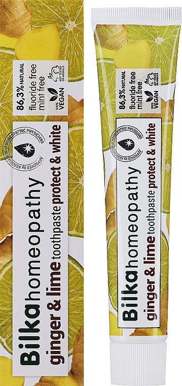 Homeopatyczna pasta do zębów Imbir i limonka - Bilka Homeopathy Ginger And Lime Toothpaste — Zdjęcie N1