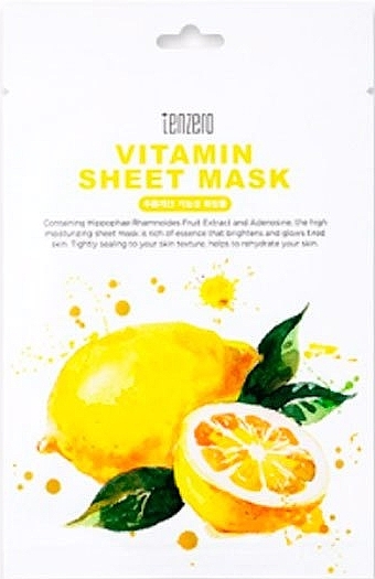 Maska w płachcie z witaminami - Tenzero Vitamin Sheet Mask — Zdjęcie N1