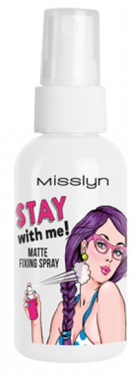 Matujący spray utrwalający do makijażu - Misslyn Stay With Me Matte Fixing Spray