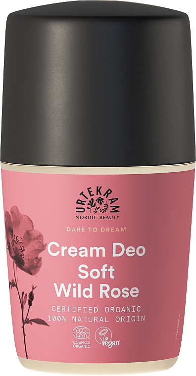 Dezodorant w kremie - Urtekram Soft Wild Rose Roll-On Deodorant — Zdjęcie N1