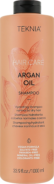 Nawilżający szampon z olejem arganowym do włosów normalnych i suchych - Lakmé Teknia Argan Oil Shampoo — Zdjęcie N3