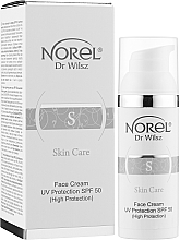 Krem przeciwsłoneczny o wysokiej ochronie SPF 50 - Norel Skin Care Face Cream UV Protection SPF 50 — Zdjęcie N2