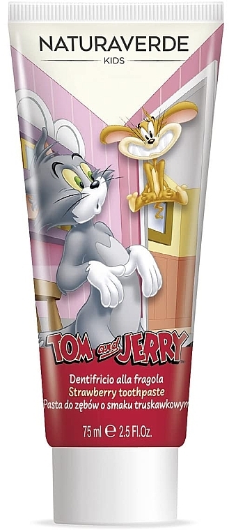 Pasta do zębów Tom i Jerry - Naturaverde Kids Tom & Jerry Strawberry Toothpaste — Zdjęcie N1