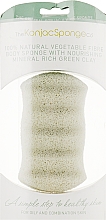 Gąbka do ciała z zieloną glinką 6 fal - The Konjac Sponge Co 6 Wave With Green French Clay — Zdjęcie N3