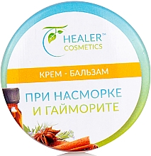 Krem-balsam na katar i zapalenie zatok - Healer Cosmetics — Zdjęcie N3