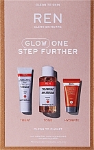Kup Zestaw - Ren Clean Skincare Glow One Step Further (mask/15 ml + tonic/50ml + cream/10 ml)