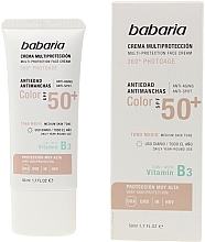 Kup Przeciwsłoneczny krem do twarzy SPF 50+ - Babaria Multi-Protection Spf 50+ Face Cream