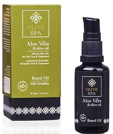 Olejek do brody - Olive Spa Aloe Vera Beard Oil — Zdjęcie N1