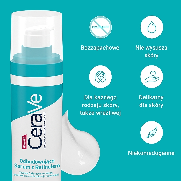 PRZECENA! Odbudowujące serum z retinolem - CeraVe * — Zdjęcie N5