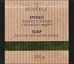 Mydło z dziegciem brzozowym i węglem aktywnym - Scandia Cosmetics — Zdjęcie N1