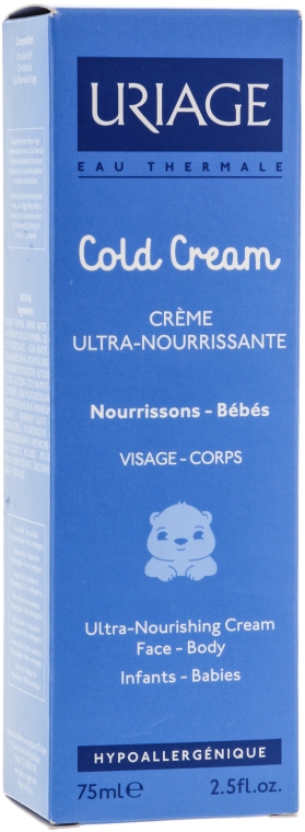 Ultraodżywczy krem ochronny do twarzy i ciała dla dzieci i niemowląt - Uriage Babies Cold Cream — Zdjęcie N3