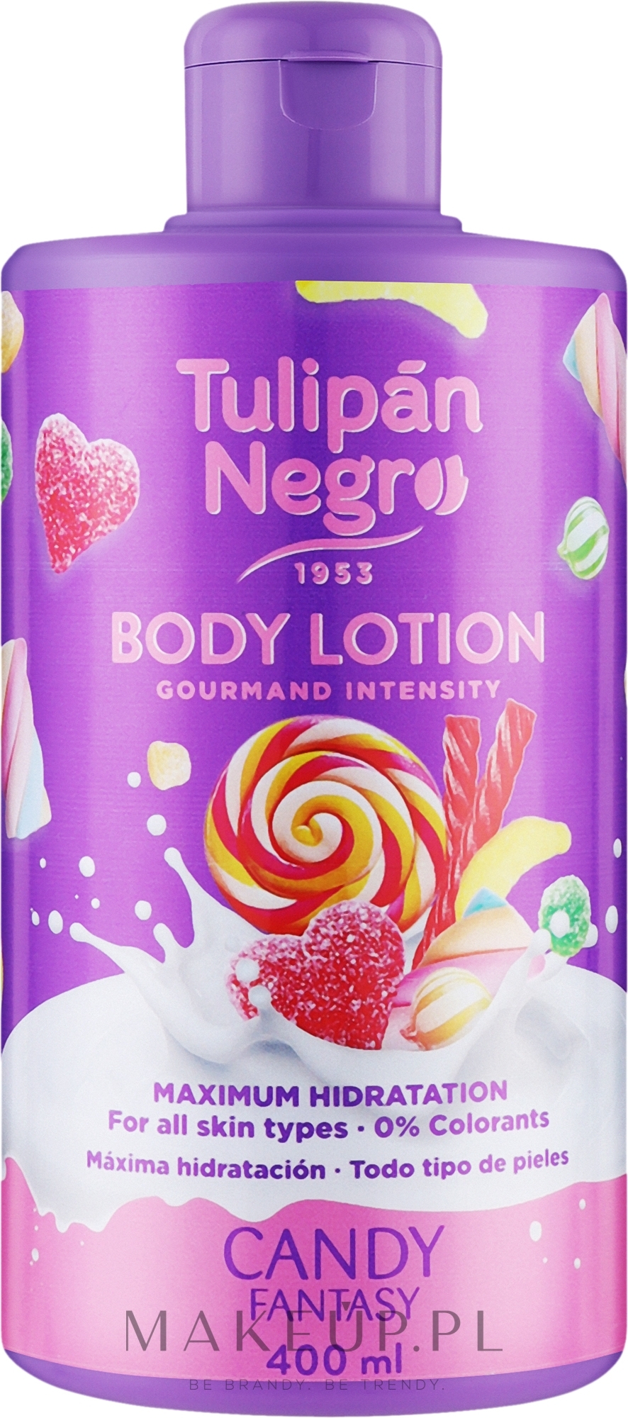 Balsam do ciała Candy Fantasy - Tulipan Negro Candy Fantasy Body Lotion — Zdjęcie 400 ml