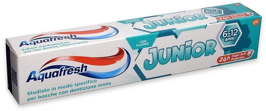 Pasta do zębów dla dzieci 6-12 lat - Aquafresh Junior Toothpaste  — Zdjęcie N1