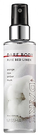 Zmiękczająca mgiełka do ciała Czysta Pościel - Missha Dare Body Mist Pure Bed Linen — Zdjęcie N1