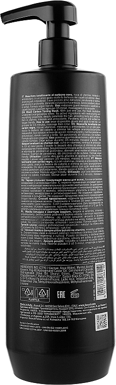 Czarna tonizująca maska ​​do włosów z węgla drzewnego - Kaaral Blonde Elevation Charcoal Mask — Zdjęcie N4