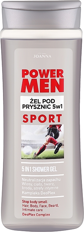 Żel pod prysznic dla mężczyzn - Joanna Power Men Sport 5 In 1 Shower Gel — Zdjęcie N1