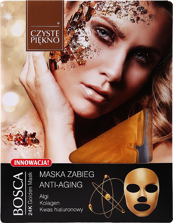 Maseczka-zabieg do twarzy Anti-Aging - Czyste Piekno Bosca Anti-Aging 24K Golden Mask — Zdjęcie N1