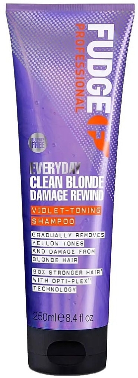 Szampon do codziennej pielęgnacji włosów - Fudge Every Day Clean Blonde Damage Rewind Violet-Toning Shampoo — Zdjęcie N1