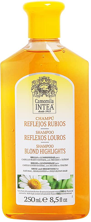 Szampon do włosów blond z ekstraktem z rumianku - Intea Camomile Blond Highlights Shampoo — Zdjęcie N1