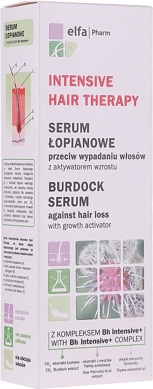 Łopianowe serum przeciw wypadaniu włosów - Elfa Pharm