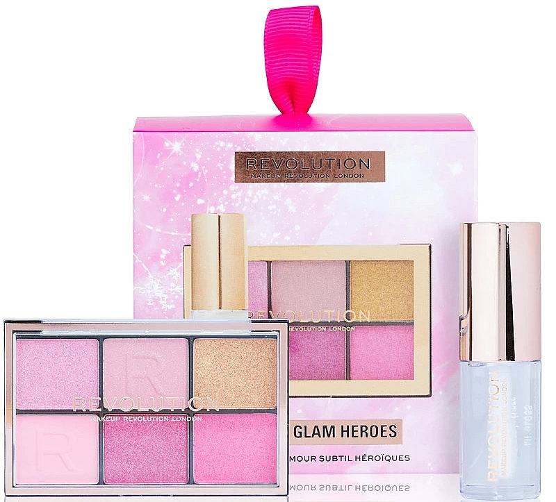 Zestaw, 2 produkty - Makeup Revolution Mini Soft Glam Heroes Gift Set — Zdjęcie N1