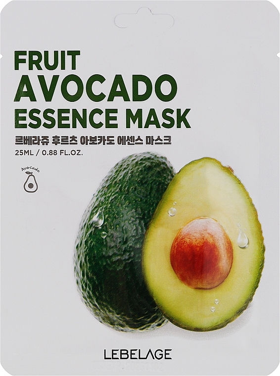 Maseczka do twarzy z ekstraktem z awokado - Lebelage Fruit Avocado Essence Mask  — Zdjęcie N1