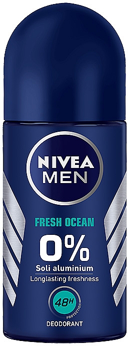 Dezodorant w kulce dla mężczyzn - Nivea Men Fresh Ocean 48H Quick Dry Deodorant Roll-On