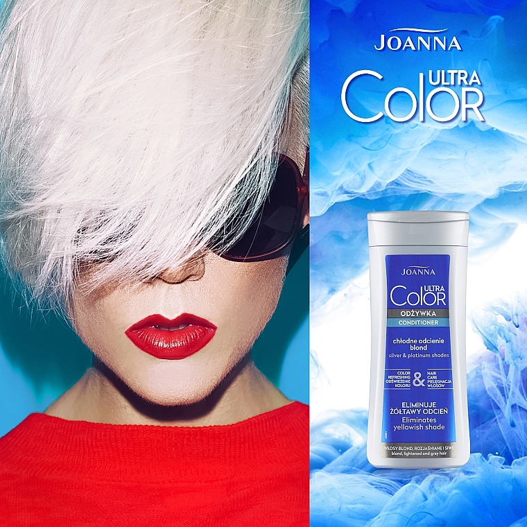 Odżywka do włosów blond, rozjaśnianych i siwych - Joanna Ultra Color System — Zdjęcie N3